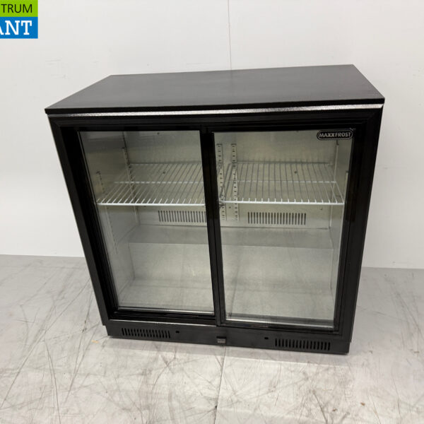 Maxxfrost Bar Refrigerator 2 Glass Sliding Doors 90.5 cm 230V Catering