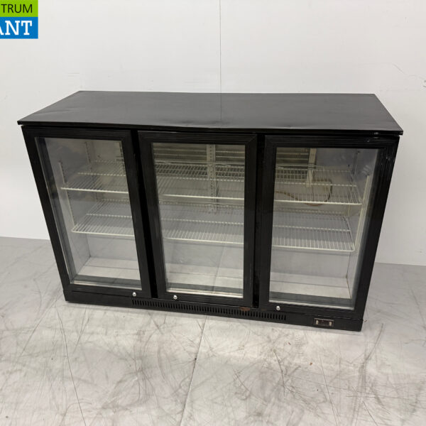 Bar Refrigerator 3 Glass Folding Doors 133,5 cm 230V Catering