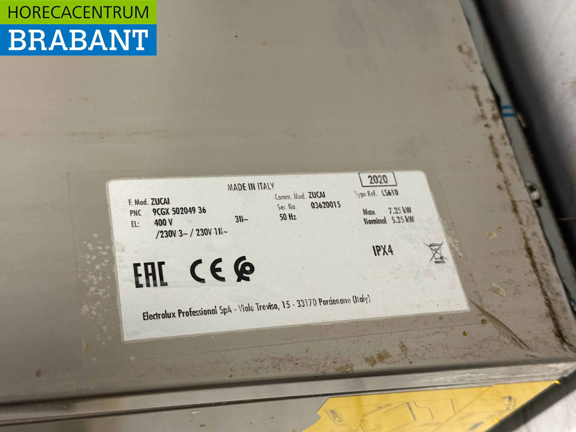 Stainless Steel Zanussi Dishwasher Bj. 2020 230V Hospitality - Image 6