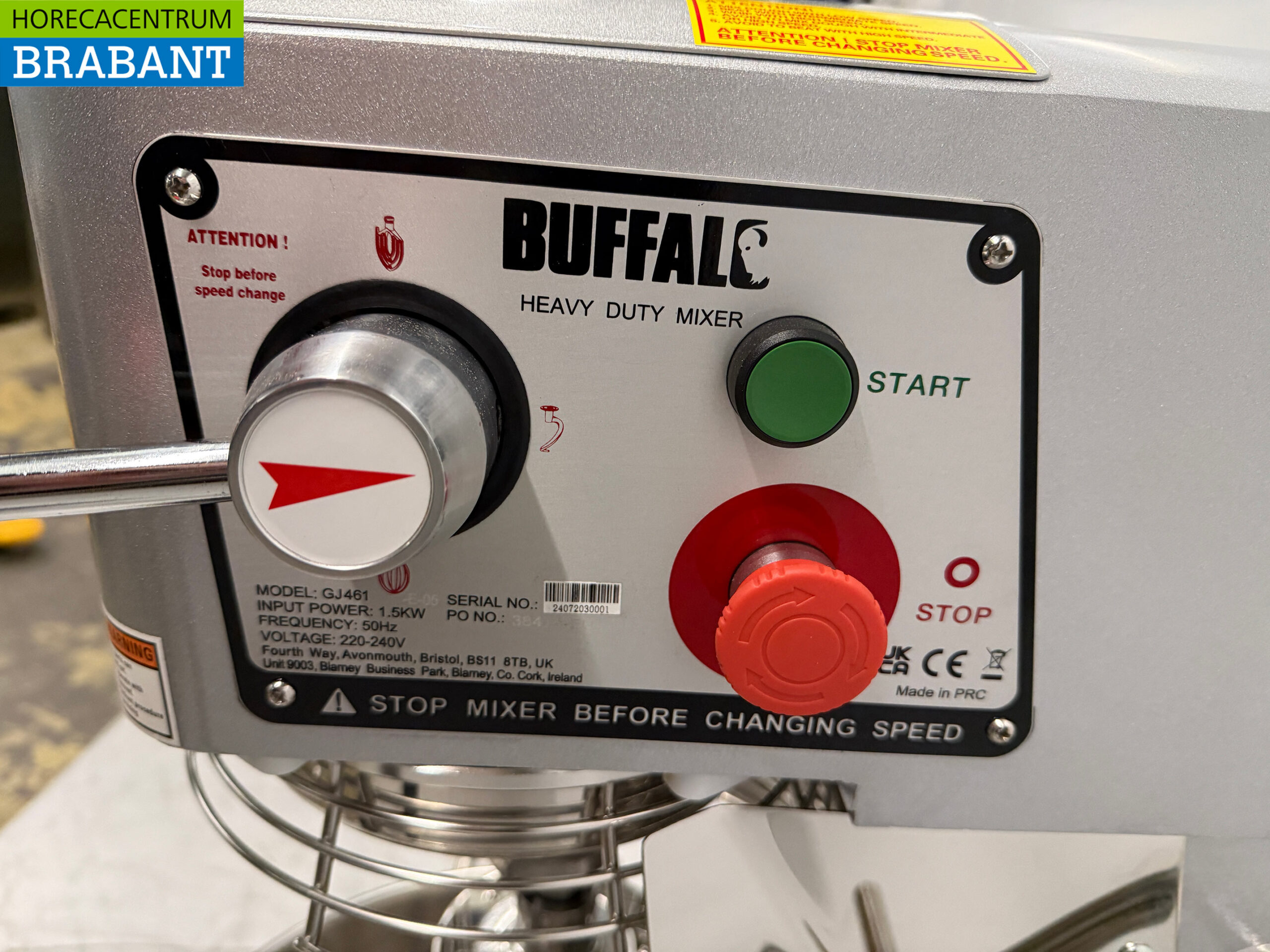 Buffalo GJ461 Planet Mixer Mixer stainless steel tub 29 liters 230V Horeca - Image 6