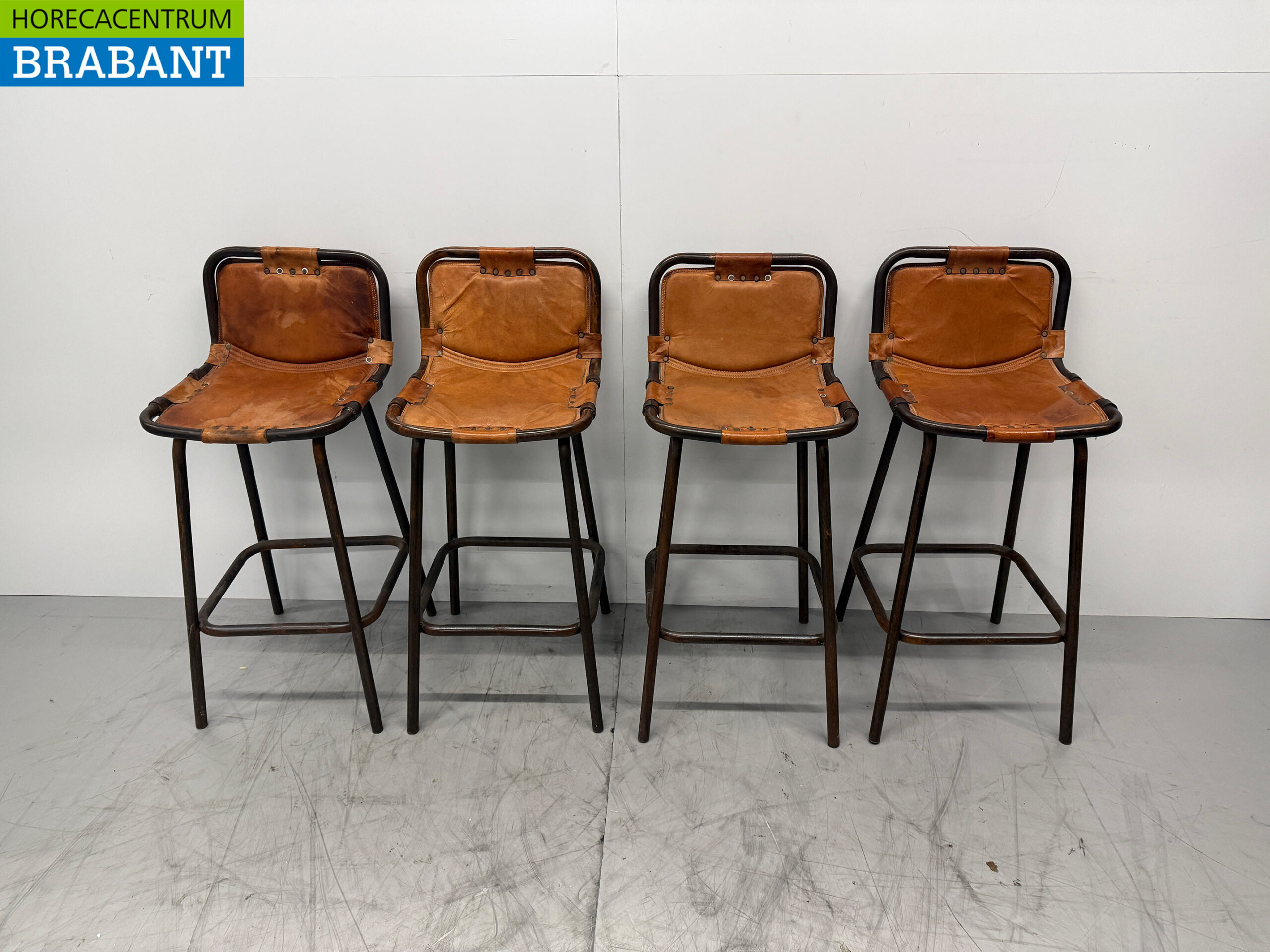 Metal Industrial Barstool Stool Leather Hospitality