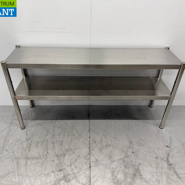 Stainless steel Double Etagere Bridge 140 x 37 x 70.5 cm Catering