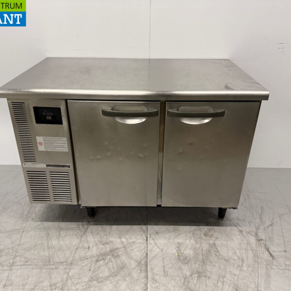 Stainless steel Gram Refrigerated Workbench 2 Doors 120 cm 230V Catering