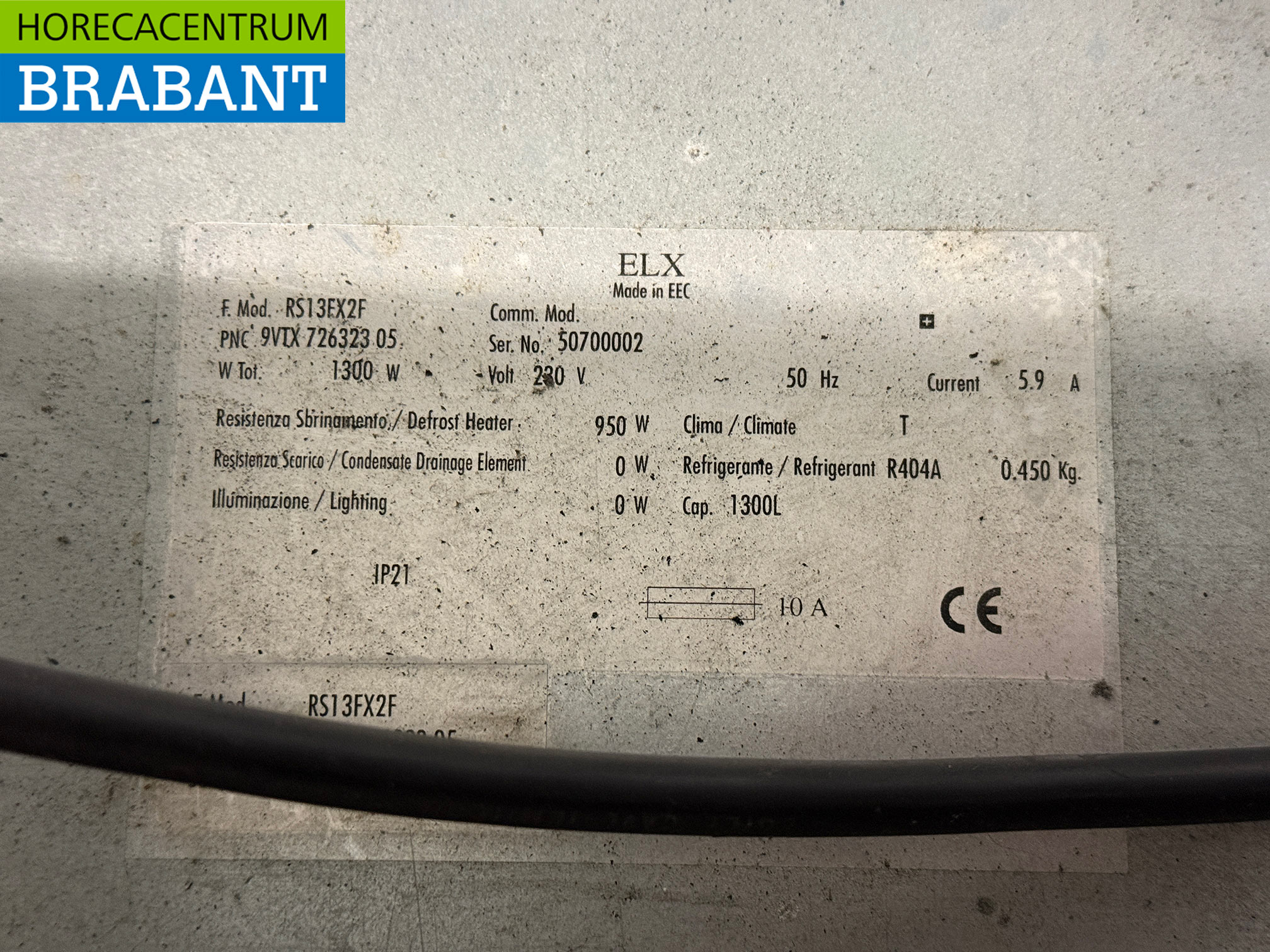 Stainless steel Zanussi Double Door Freezer 1300 liters 230V Horeca - Image 5