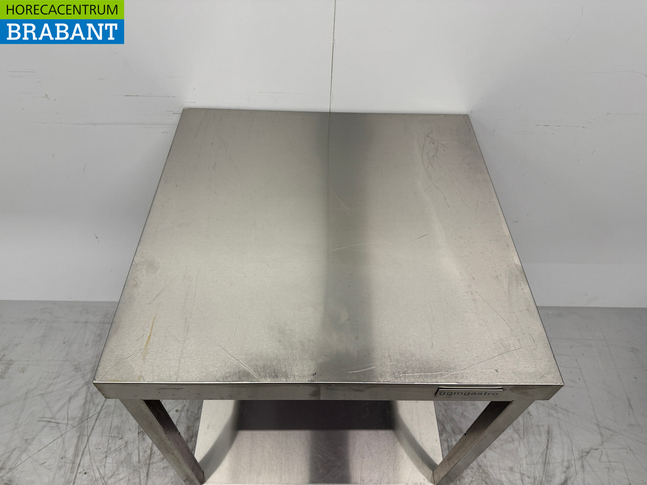 Stainless steel Worktable with undershelf 70 x 70 x 87 cm Catering - Image 4