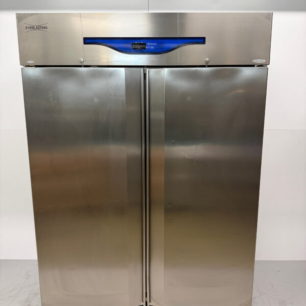 Stainless steel Everlasting Double Door Freezer 1365 liters 230V Horeca
