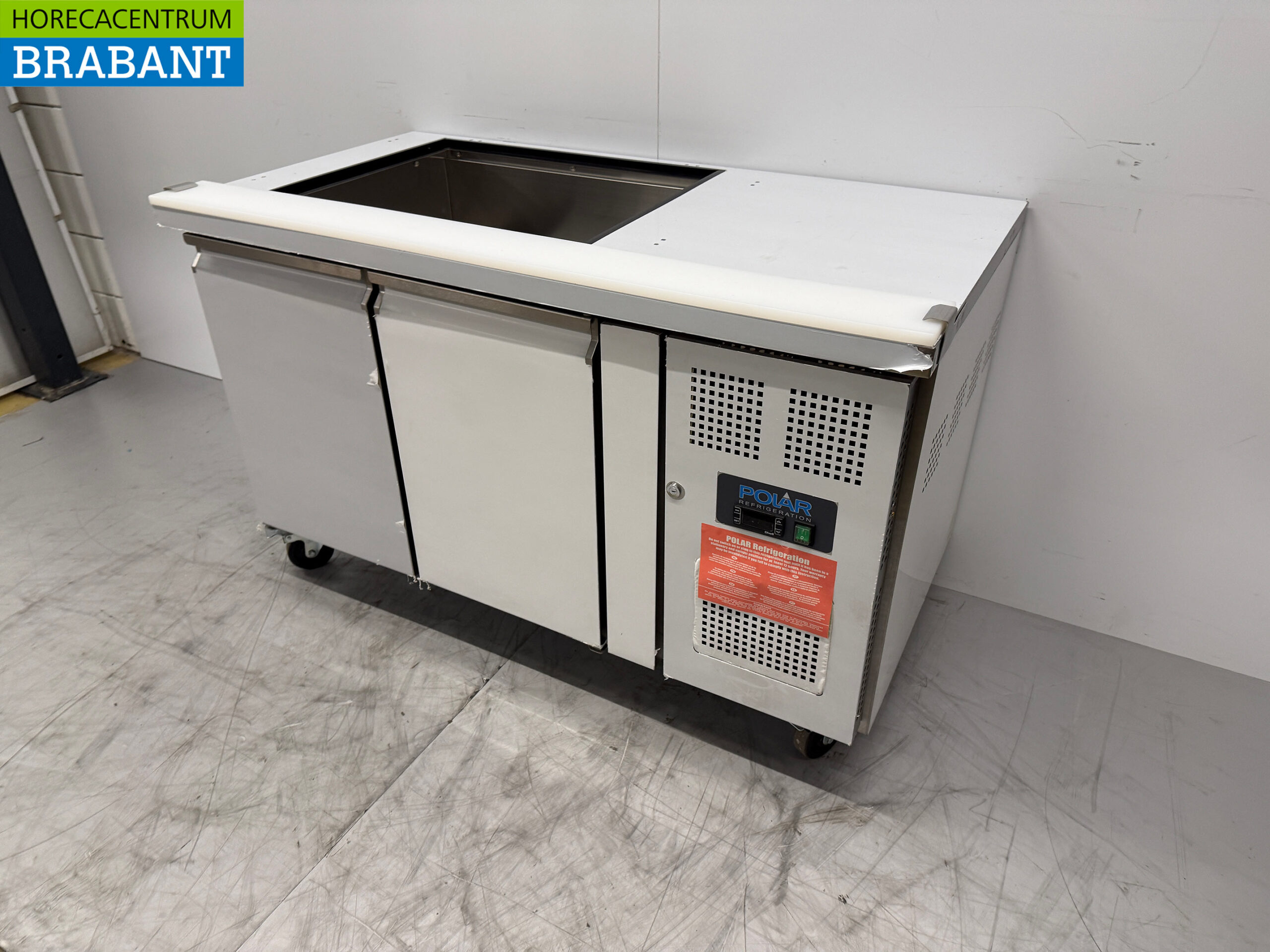 Stainless steel Polar Mobile Saladette 2 Doors 230V Catering - Image 2