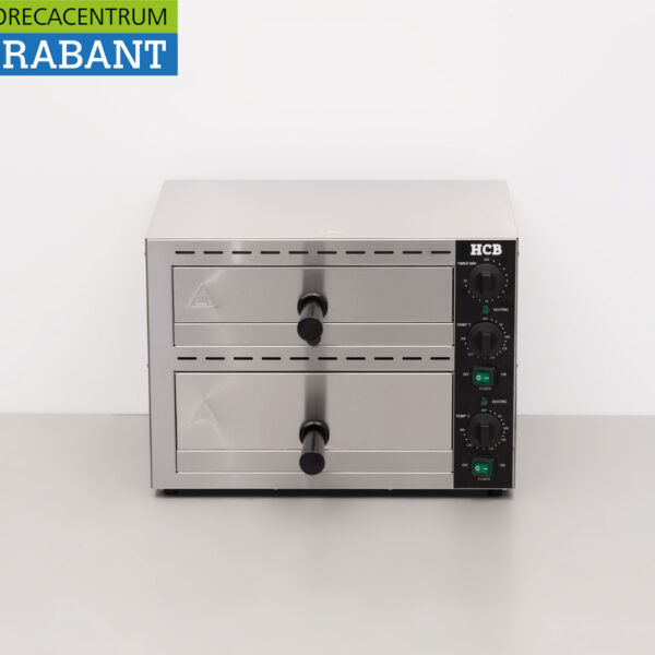 HCB Stainless Steel Double Snack Oven Pizza Oven 230V Catering