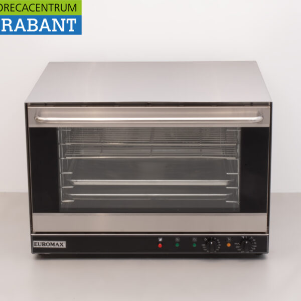 Stainless steel Euromax Linea Nero Turbo 10906B Hot Air Oven 60 x 40 cm / 1/1GN 400V Horeca