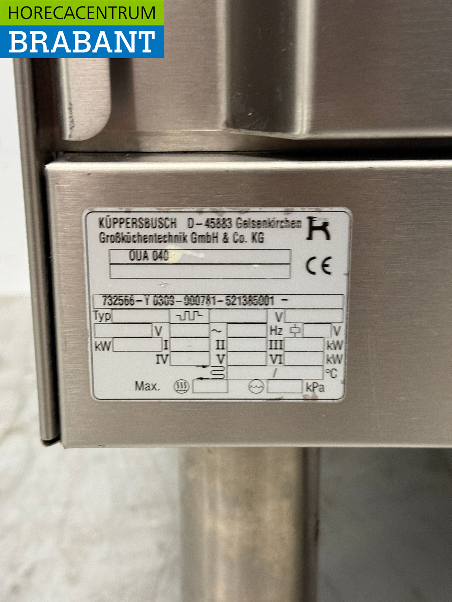 Stainless steel Kupperbusch Work Unit Neutral Blind unit 40 cm Horeca - Image 5