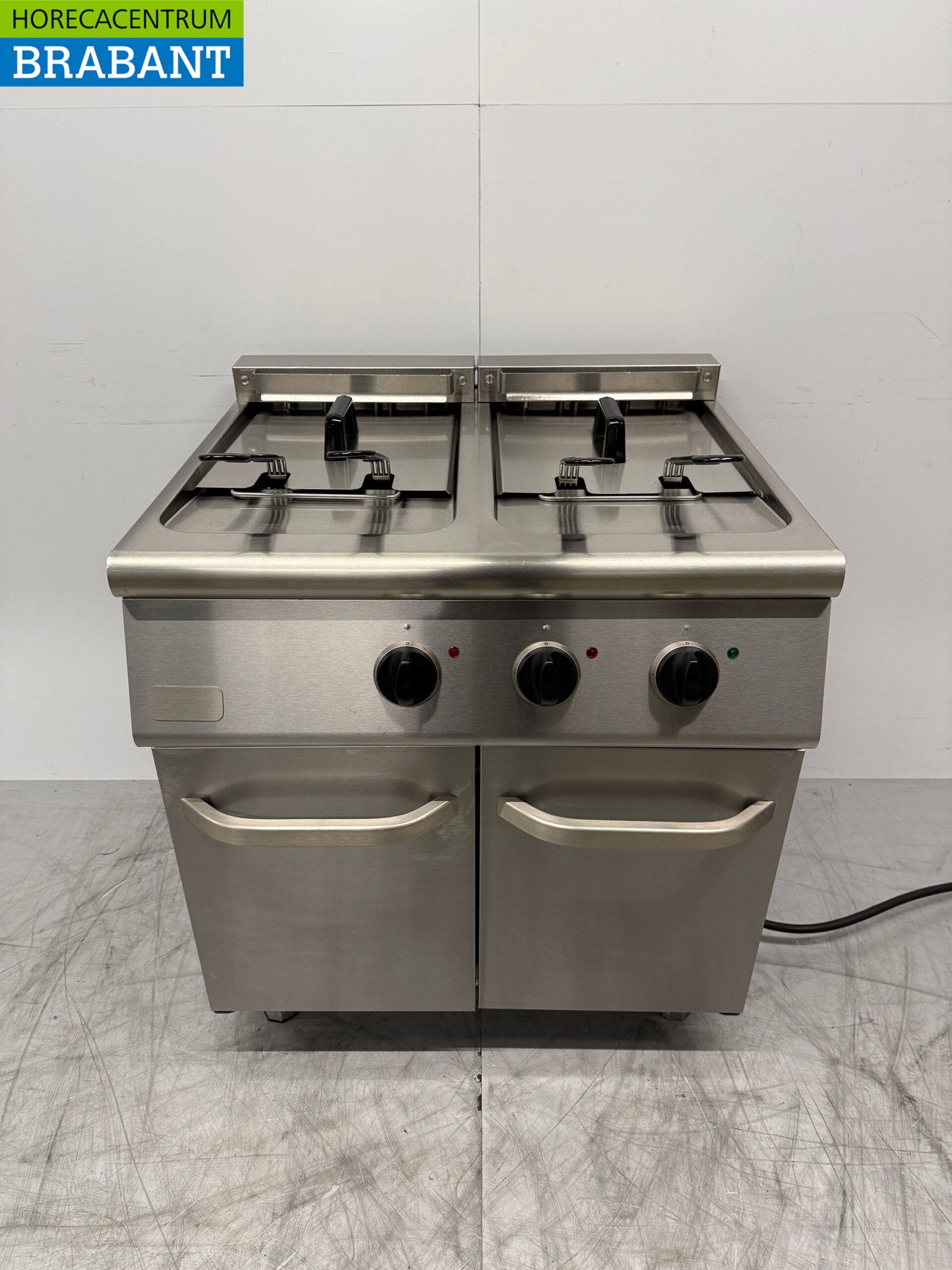 Stainless steel Combisteel Double Fryer 2 x 18 liters 400V Horeca
