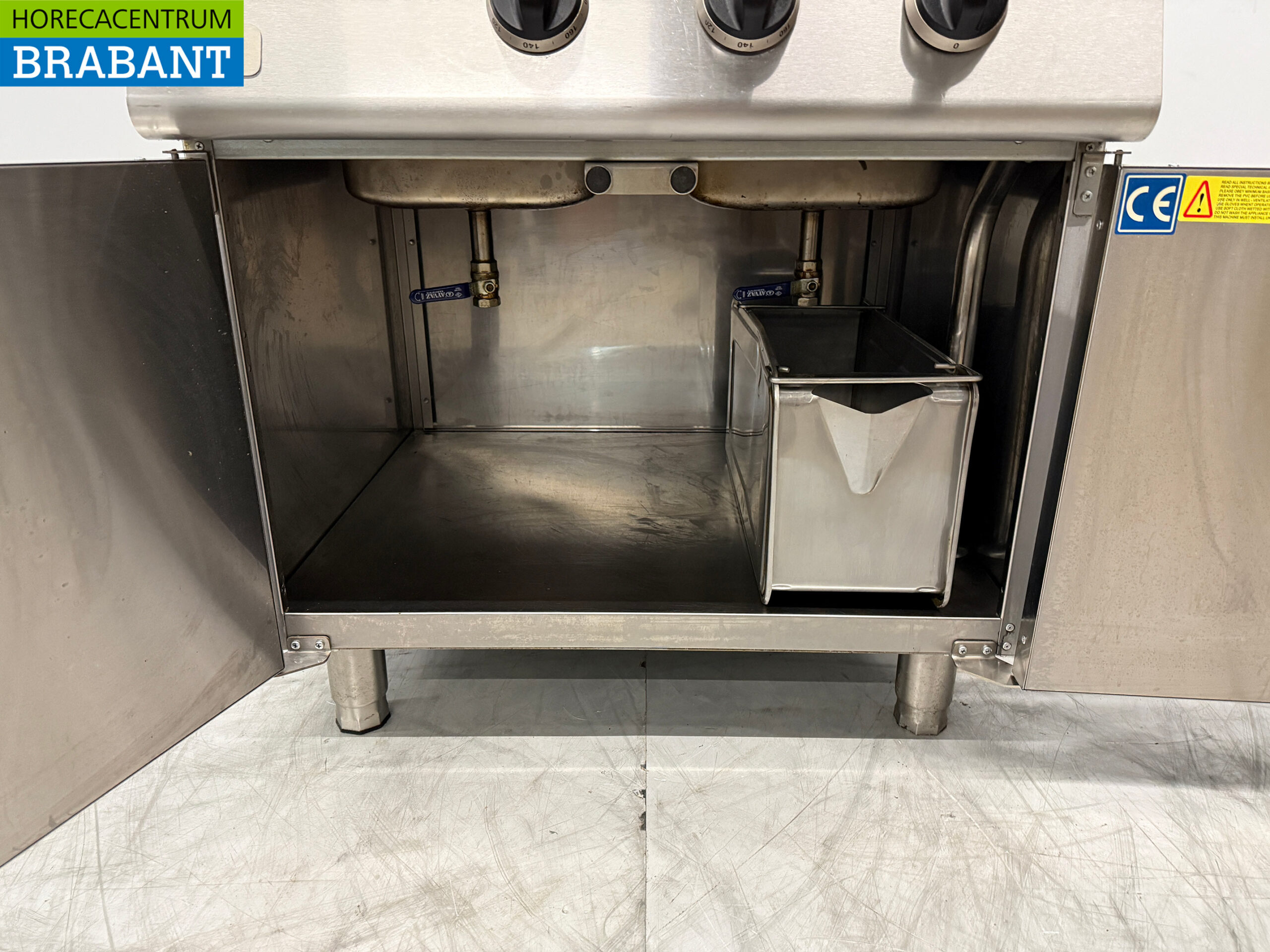 Stainless steel Combisteel Double Fryer 2 x 18 liters 400V Horeca - Image 5