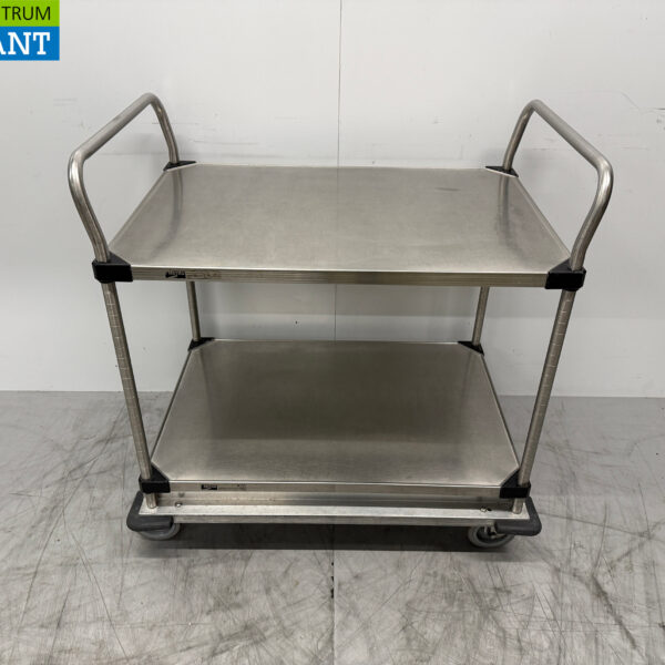 Stainless steel Serving Trolley 2 tiers 97 cm Catering