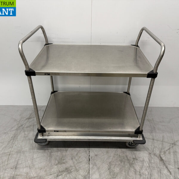 Stainless steel Serving Trolley 2 tiers 97 cm Catering