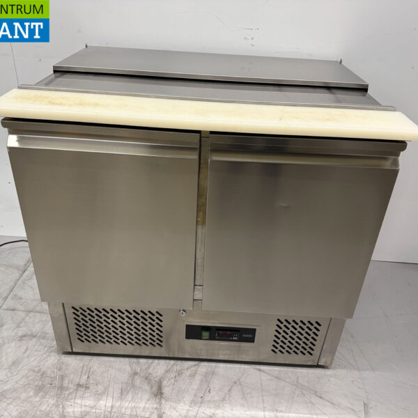 Stainless steel Saladette 2 Doors 90,5 cm 230V Horeca