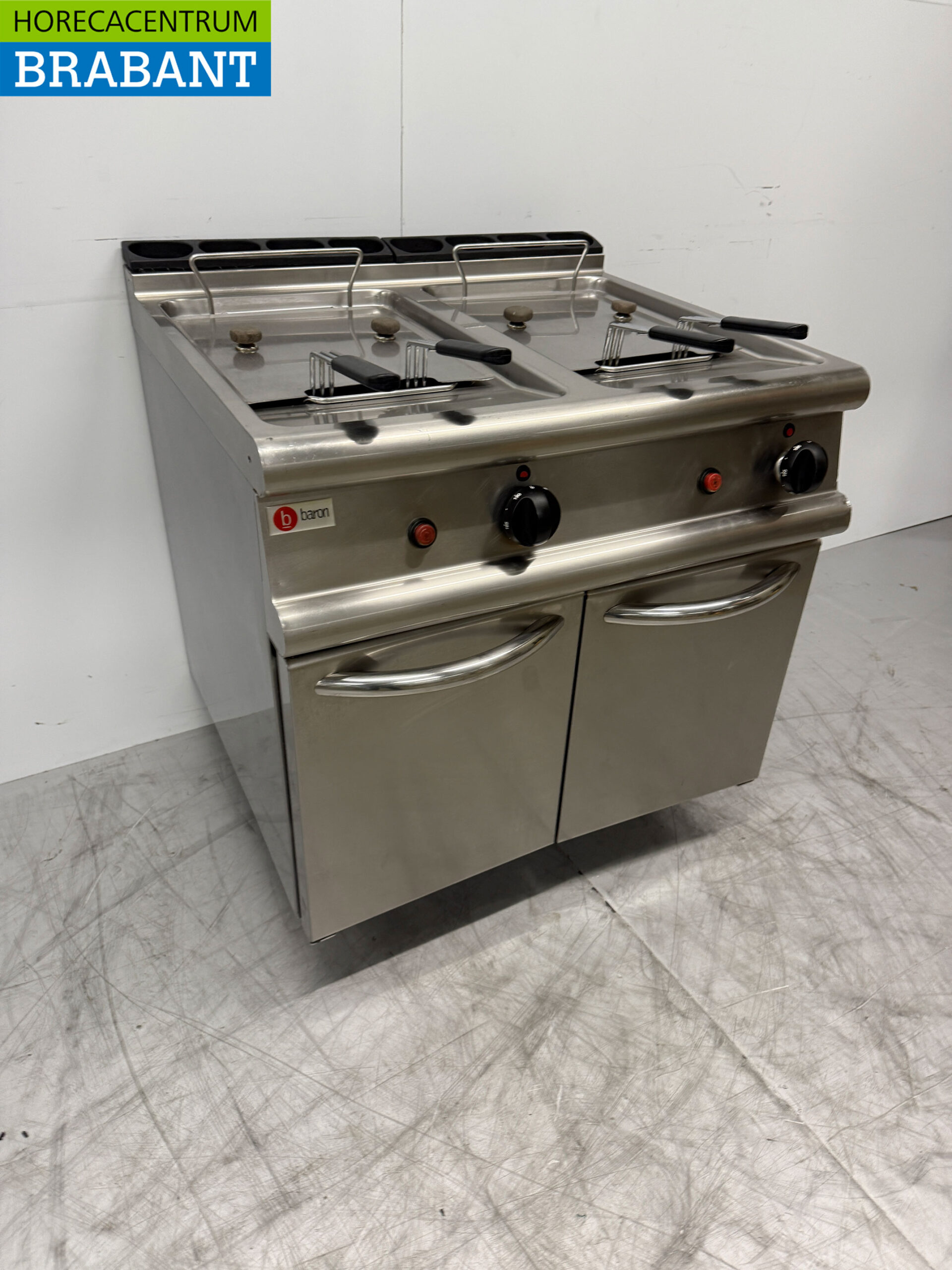 Stainless steel Baron Double Fryer 2 x 15 liter PROPAAN Catering - Image 3