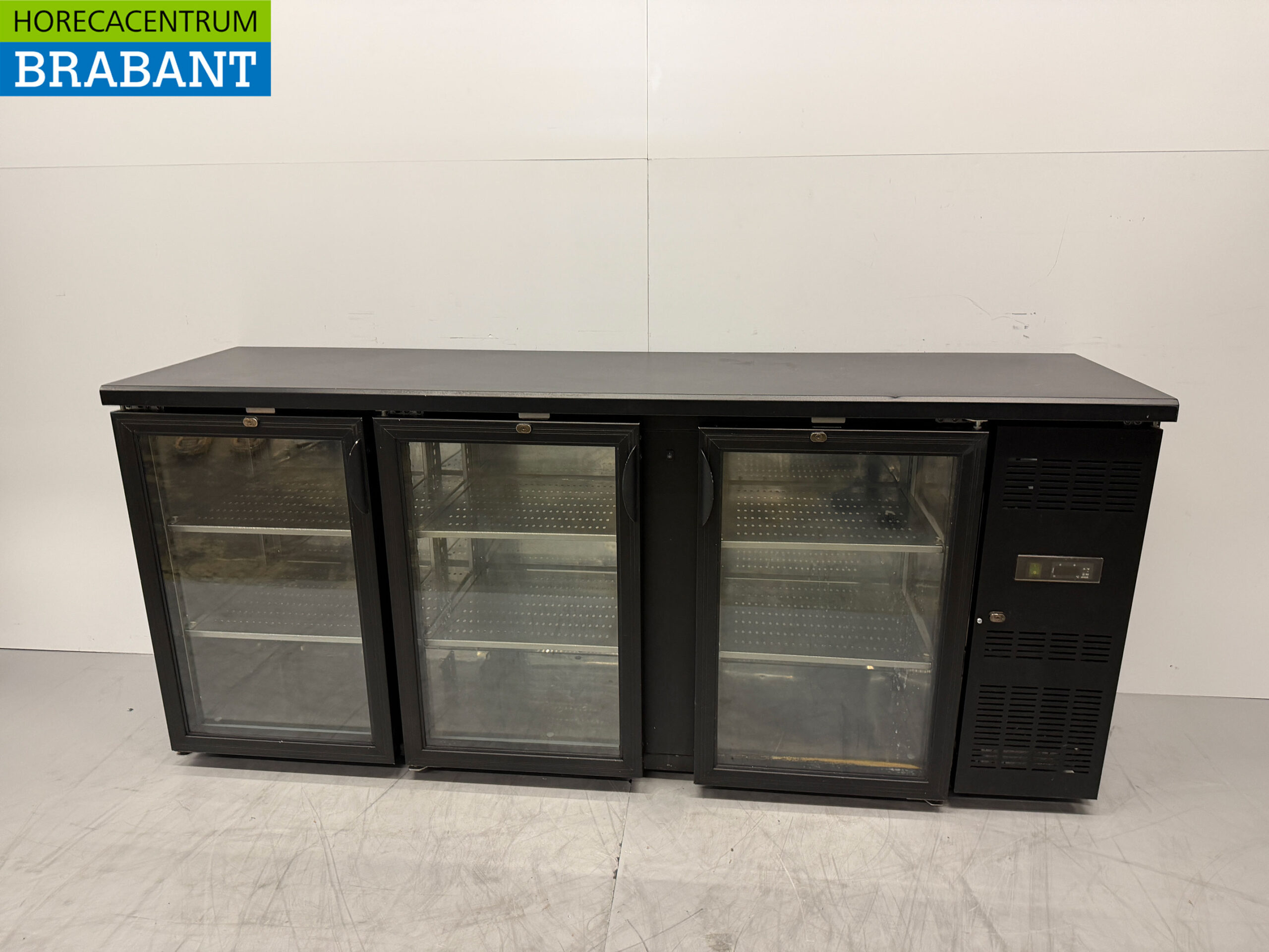 Bar Refrigerator 3 Glass Folding Doors 200,3 cm 230V Catering