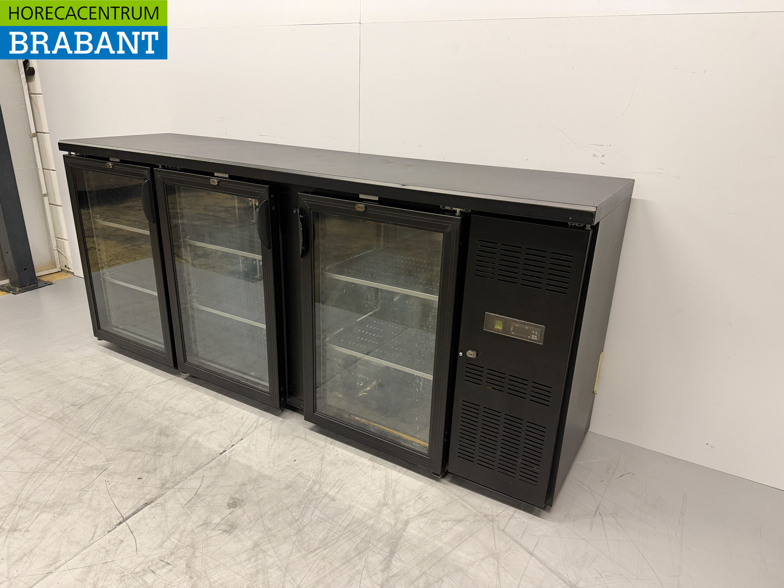 Bar Refrigerator 3 Glass Folding Doors 200,3 cm 230V Catering - Image 2