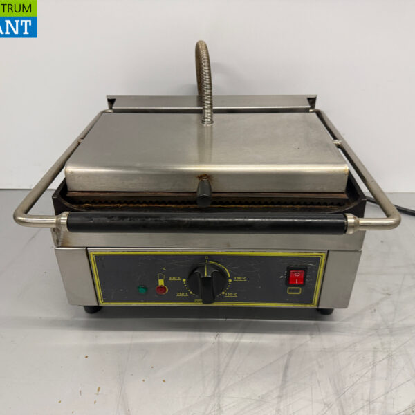 Stainless steel Roller Grill Contact Grill Panini Grill Ribbed 230V Catering