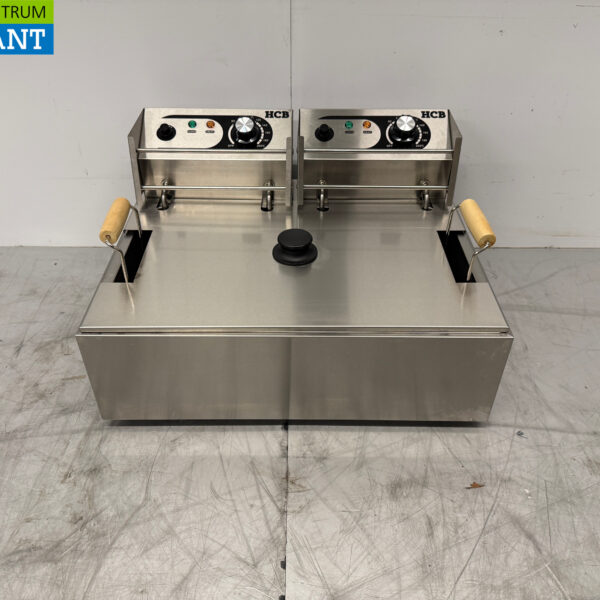 HCB stainless steel Fish fryer Oilball fryer Deep fryer 14 liter 2 x 230V Horeca