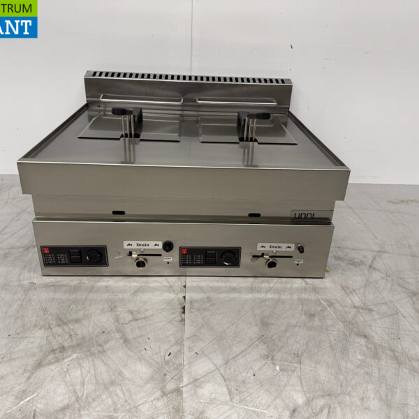 Stainless steel Double fryer fryer 2 x 8 liter Premium-line GAS Catering