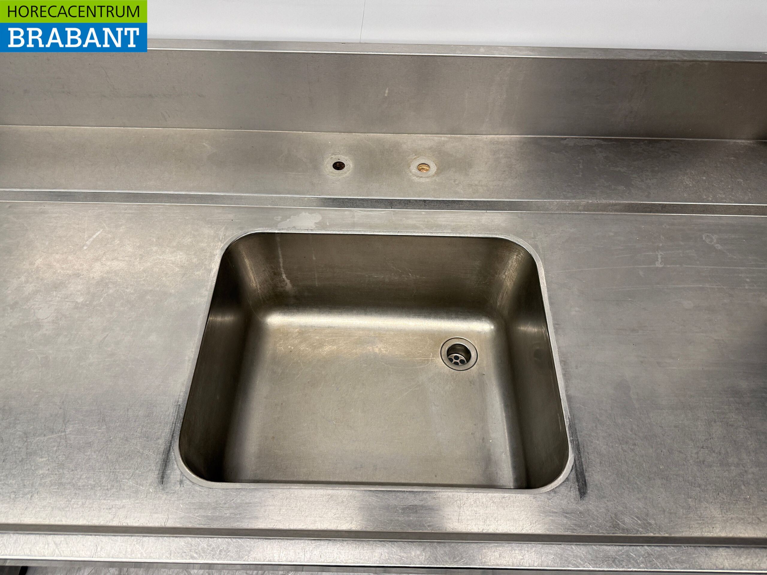 Stainless steel Supply Table T.B.V. Slide Through Dishwasher 226 x 75 x 92 cm Horeca - Image 4