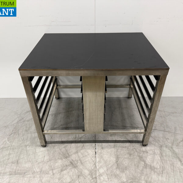 Stainless Steel Steamer Stand with Regal 90 x 70 x 75 cm Catering