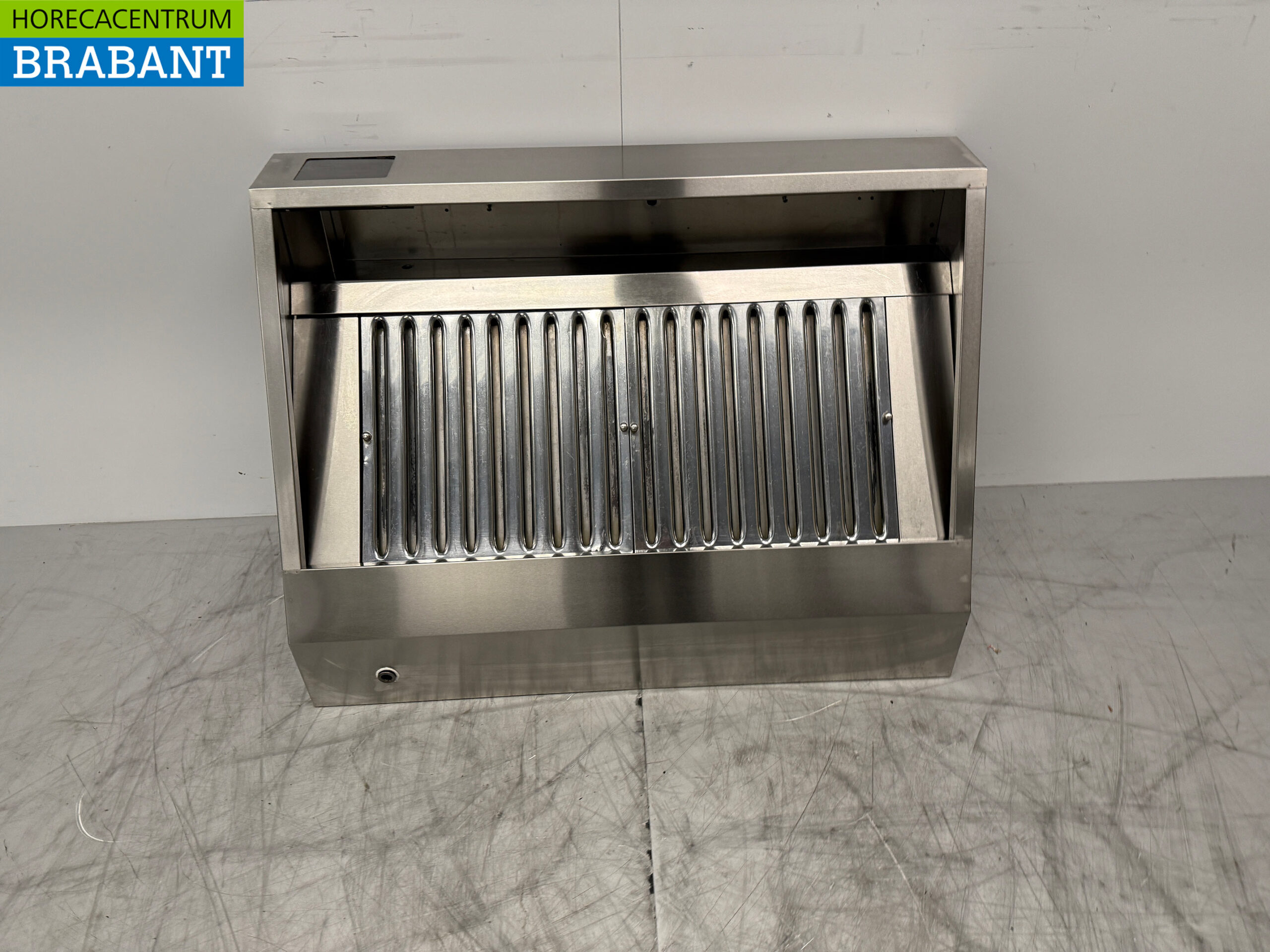 Stainless steel extractor hood Extractor hood with slatted filters 120 cm inclined model Horeca