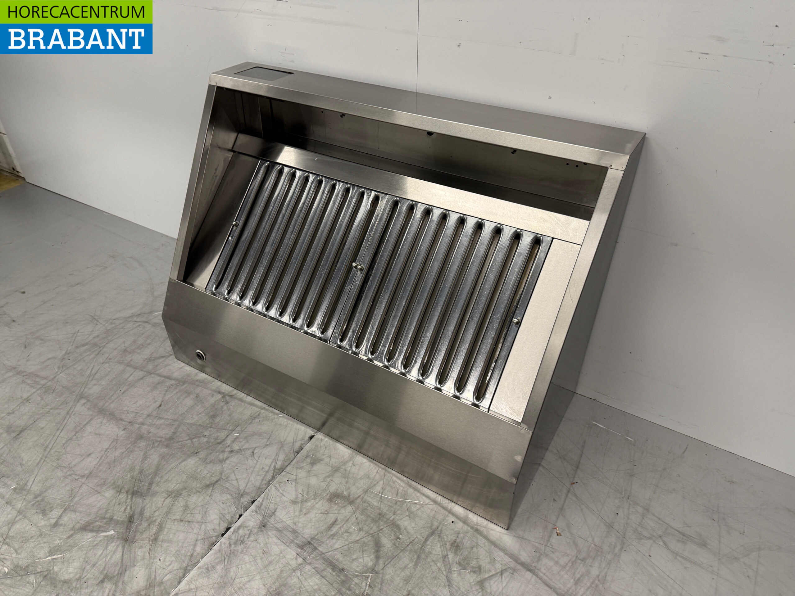 Stainless steel extractor hood Extractor hood with slatted filters 120 cm inclined model Horeca - Image 2