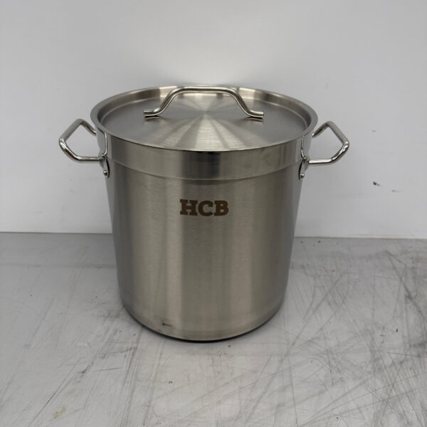 Stainless steel Soup Pan Cooking Pan Induction 26 x 26 cm 12 liter Catering