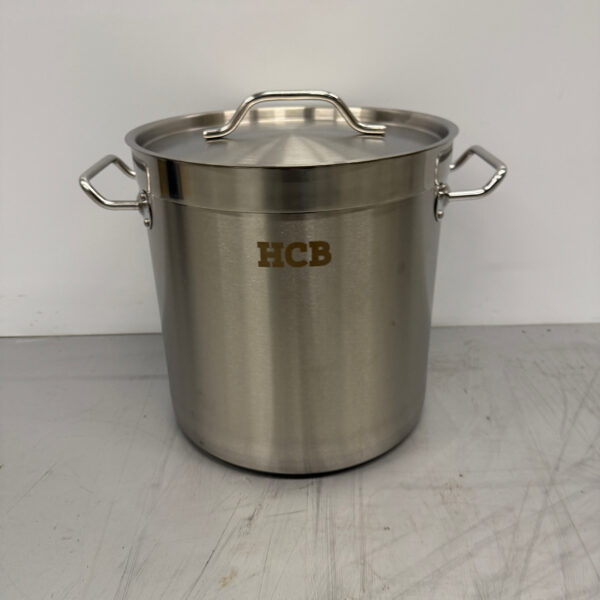 Stainless steel Soup Pan Cooking Pan Induction 26 x 26 cm 12 liter Catering