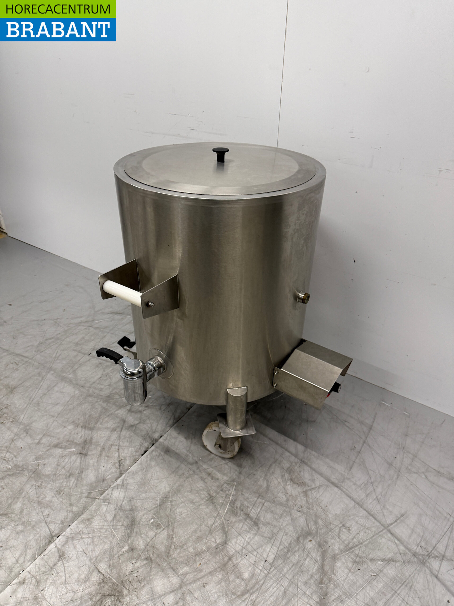 Stainless steel Mobile Glycerine Boiler 90 liters 400V Catering - Image 2