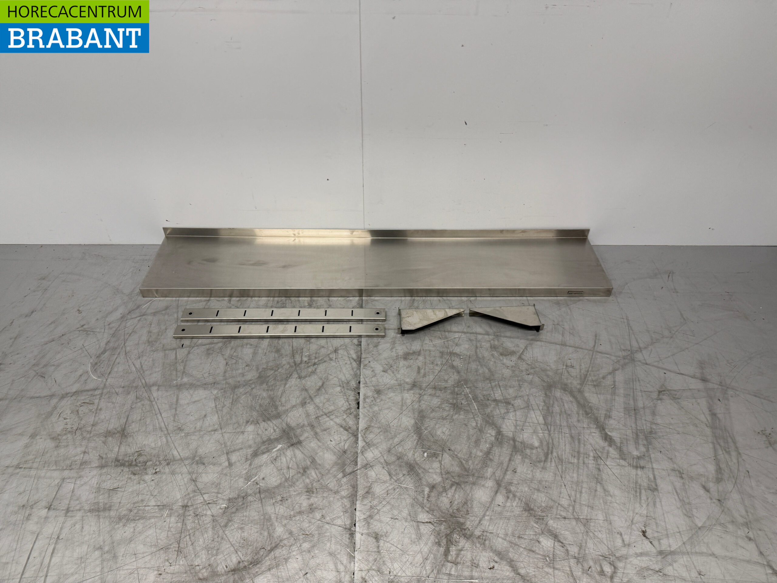 Stainless steel Wall Shelf 160 x 30 cm Catering