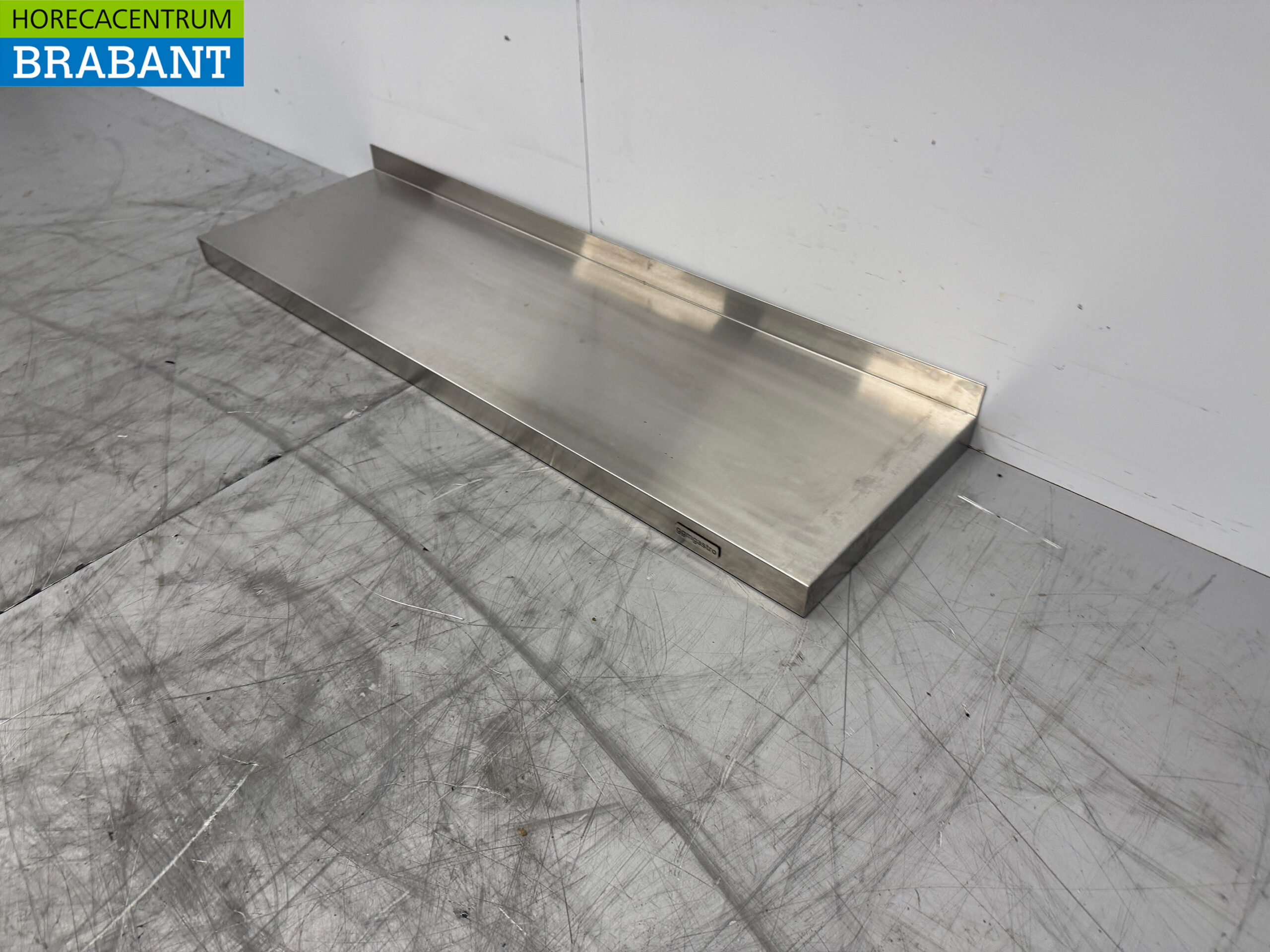 Stainless steel Wall Shelf 100 x 30 cm Catering - Image 2