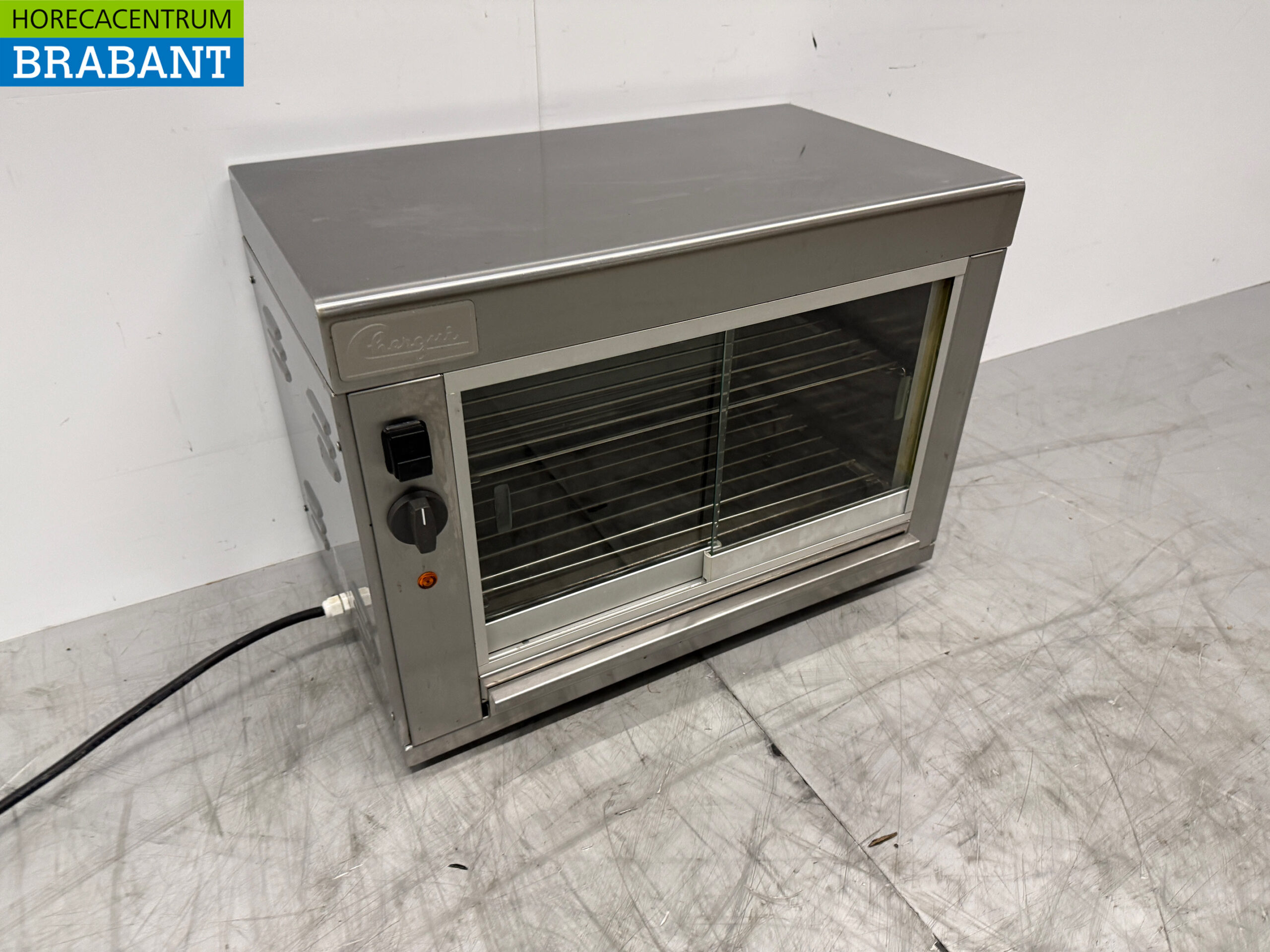 Stainless steel Chergui Hot Display Case 60 cm 230V Catering - Image 2