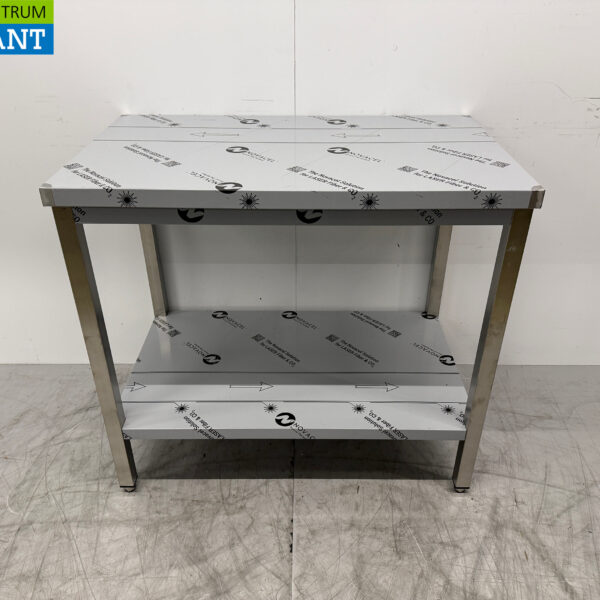 Stainless steel Worktable with undershelf 100 x 60 x 91 cm Catering