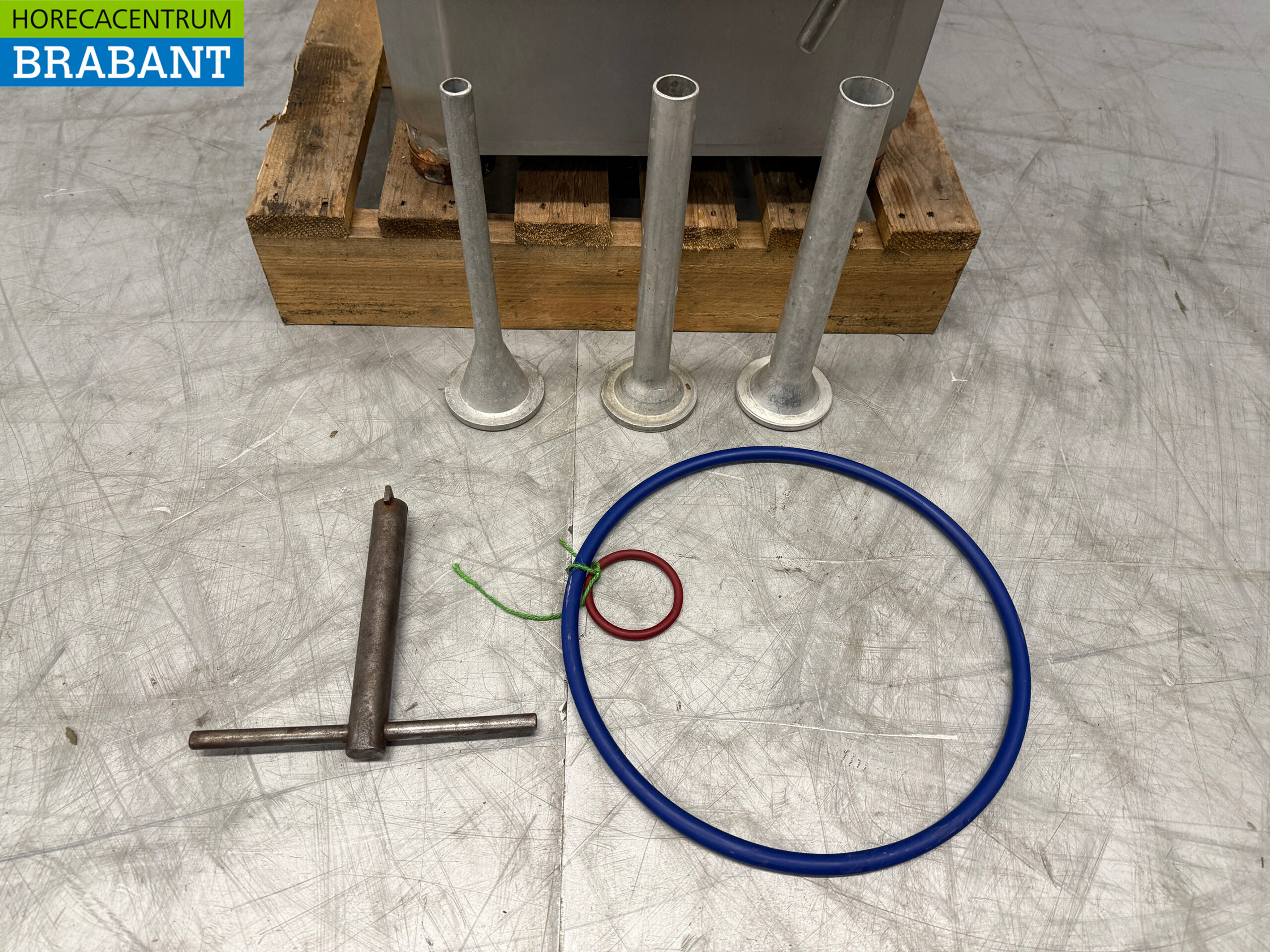 Stainless steel Baader Foodlogistik Sausage stuffer stuffer 30 liter 400V Butchery - Image 5