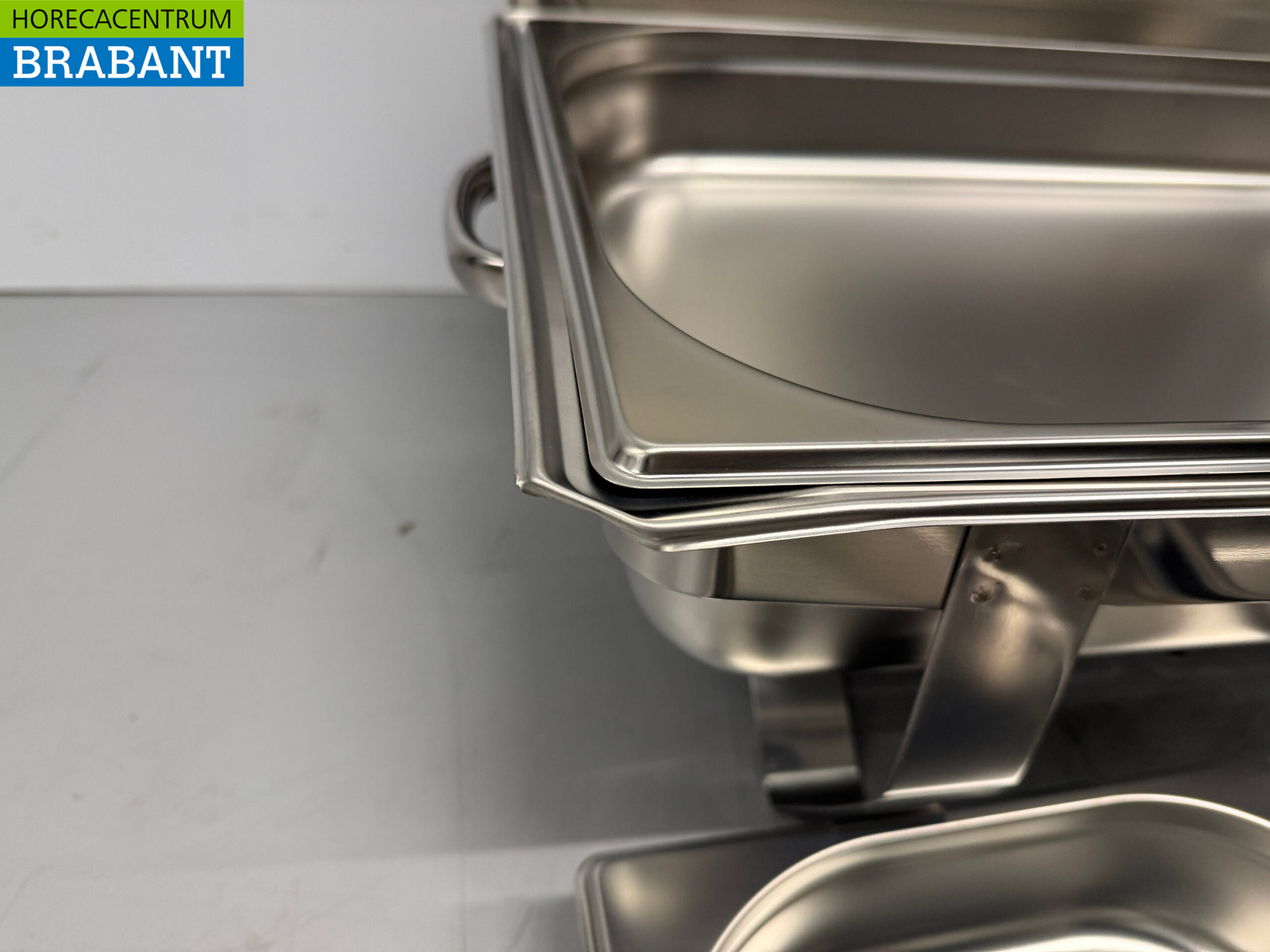 Stainless steel HCB Chafing dish set 1 x 1/1, 2 x 1/2 and 3 x 1/3 GN Horeca - Image 6