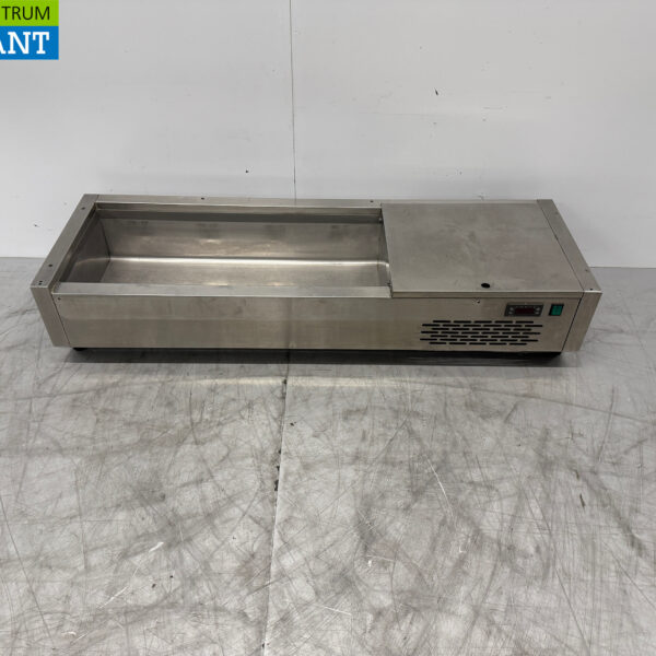 Stainless steel Top Refrigerated Display Case Saladiere 4 x 1/3 GN 120 cm 230V Horeca