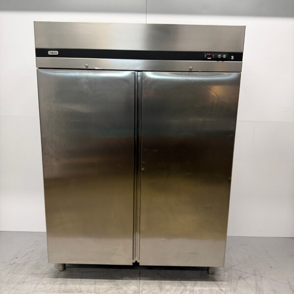 Stainless steel Zanussi Double Door Freezer 1350 liters 230V Catering