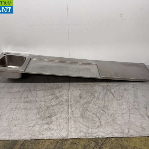 Stainless steel Sink Sheet Sink 269 x 55 cm Horeca