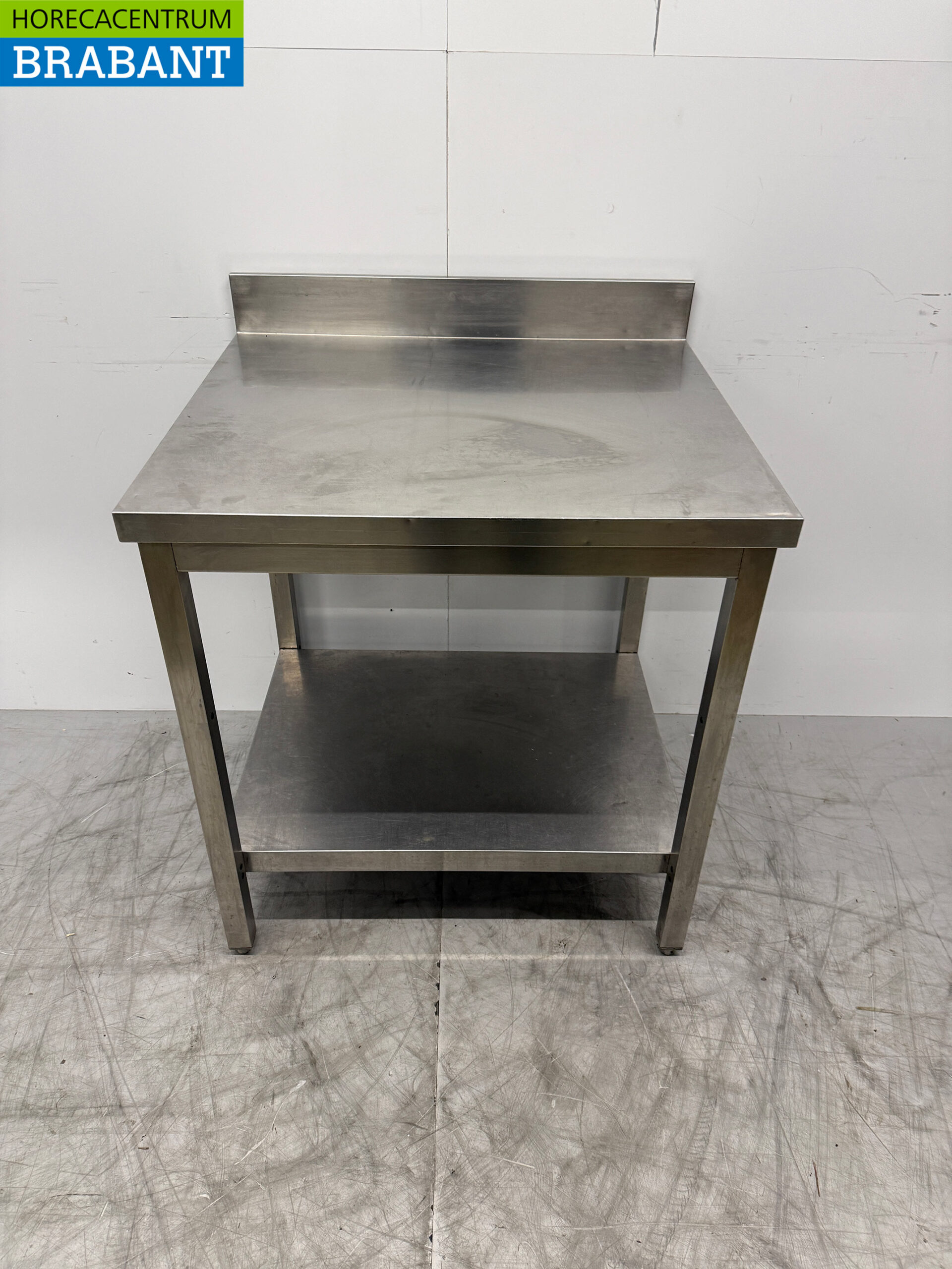 Stainless steel Worktable with undershelf 80 x 70 x 87 cm Horeca
