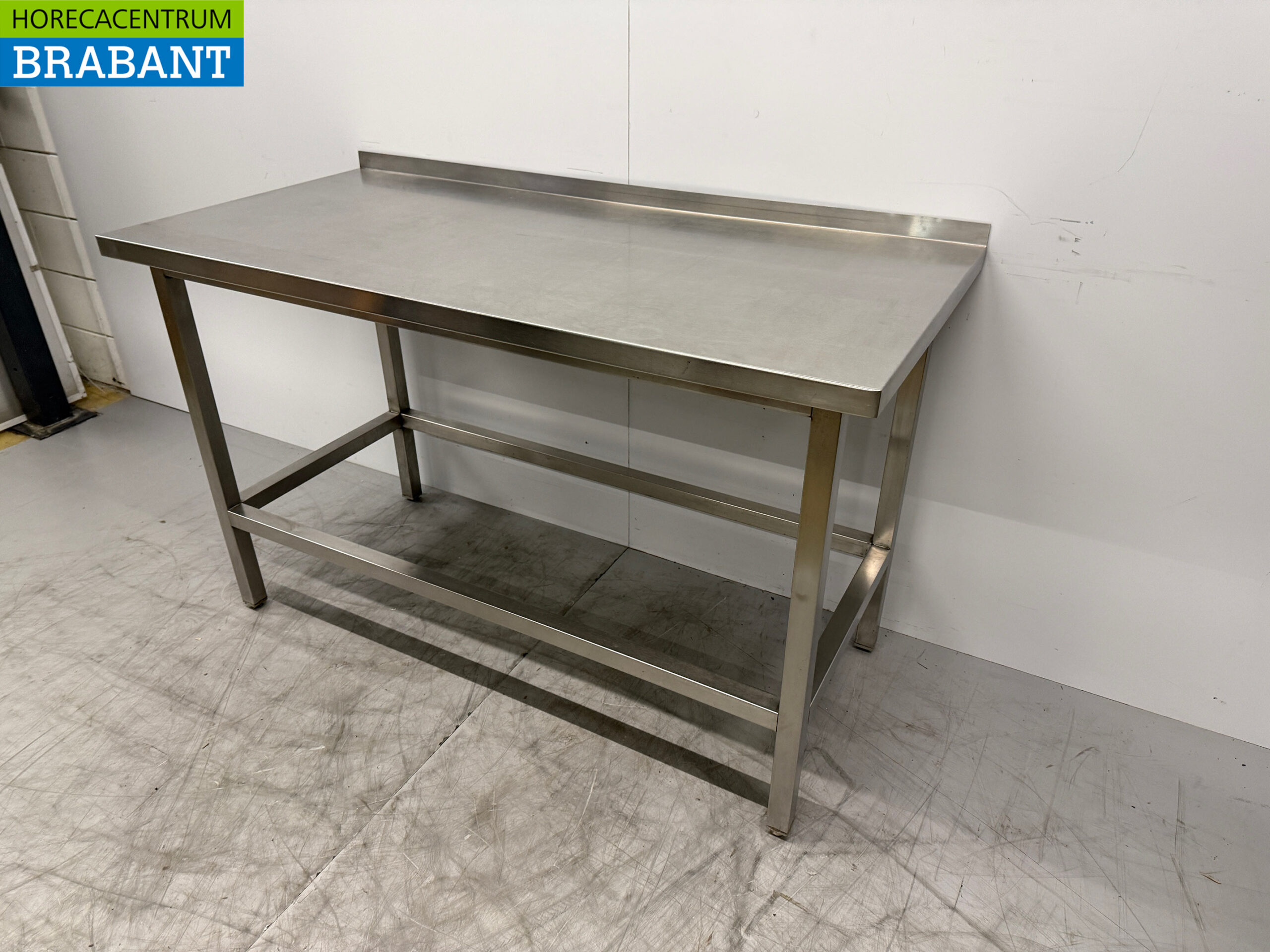 Stainless steel Worktable 147.5 x 70 x 89.5 cm Catering - Image 2