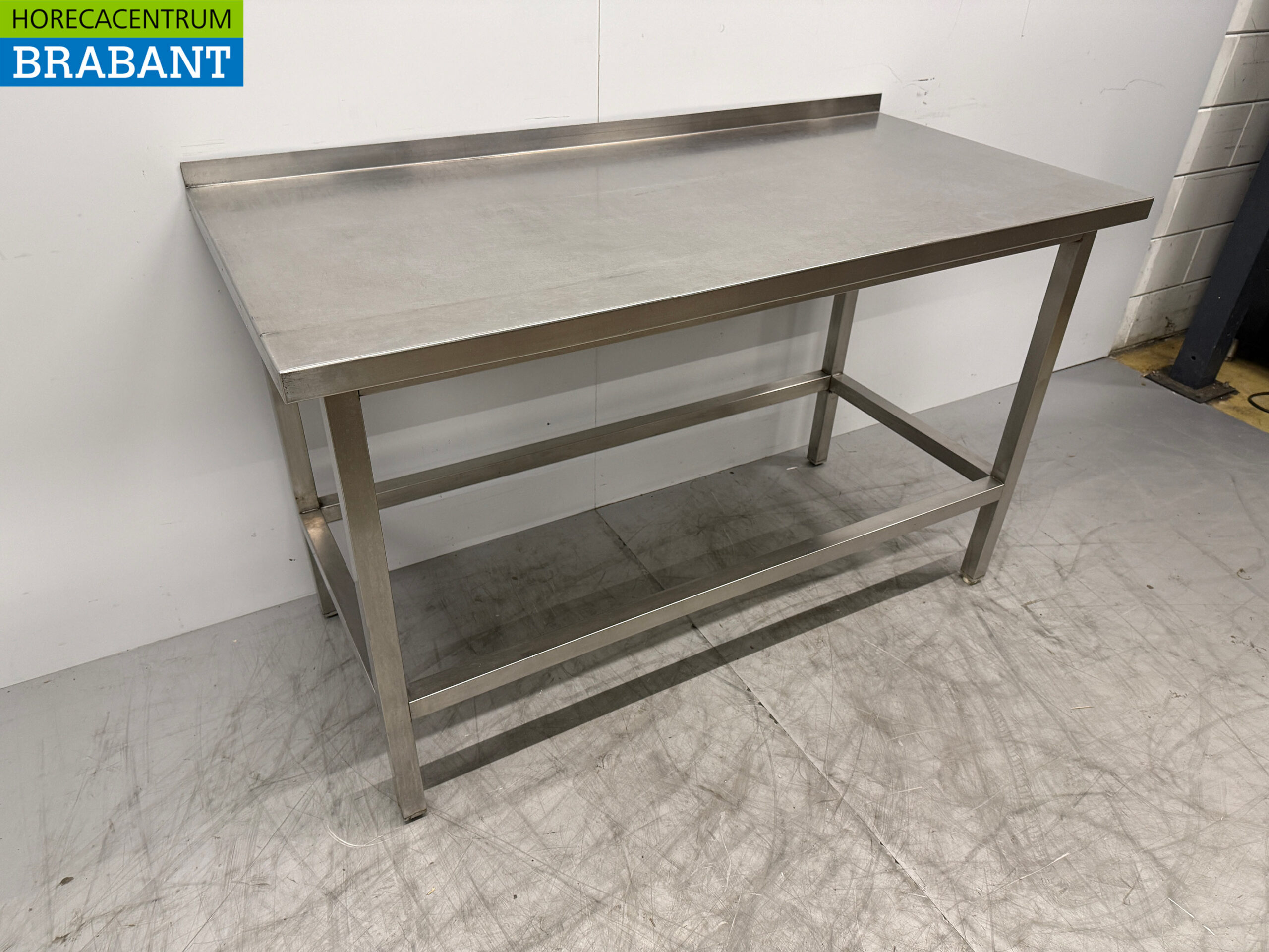 Stainless steel Worktable 147.5 x 70 x 89.5 cm Catering - Image 3