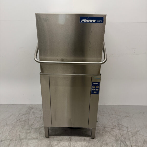 Stainless steel Rhima WD6 WD-6E Sliding dishwasher 400V Catering