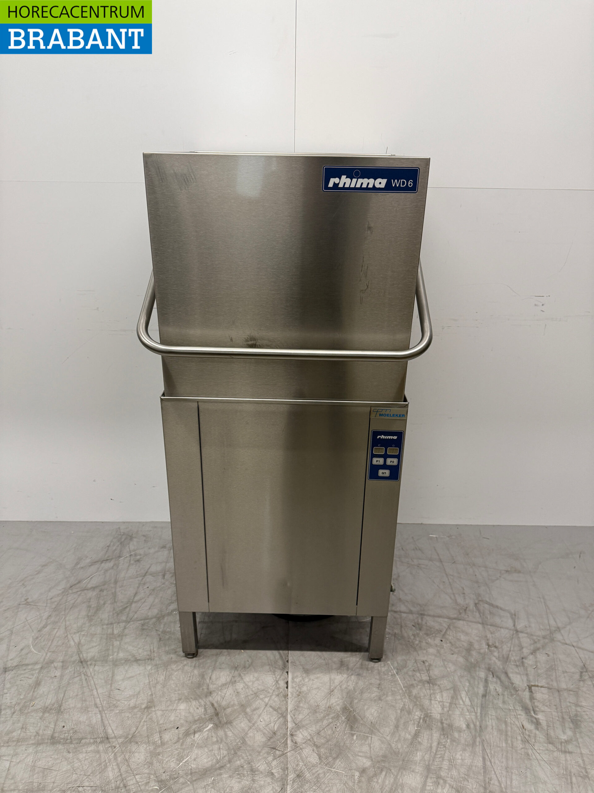 Stainless steel Rhima WD6 WD-6E Sliding dishwasher 400V Catering