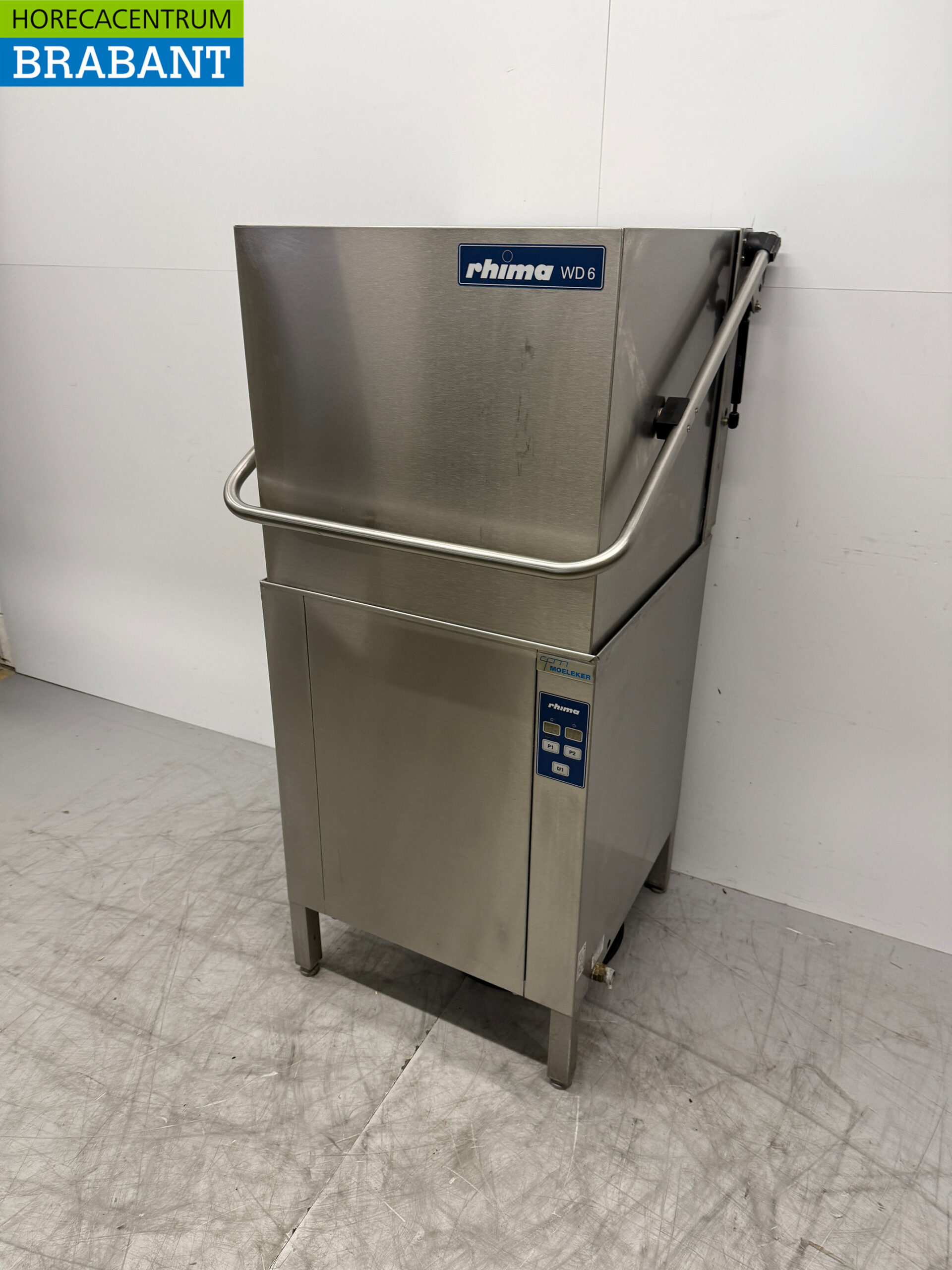 Stainless steel Rhima WD6 WD-6E Sliding dishwasher 400V Catering - Image 2