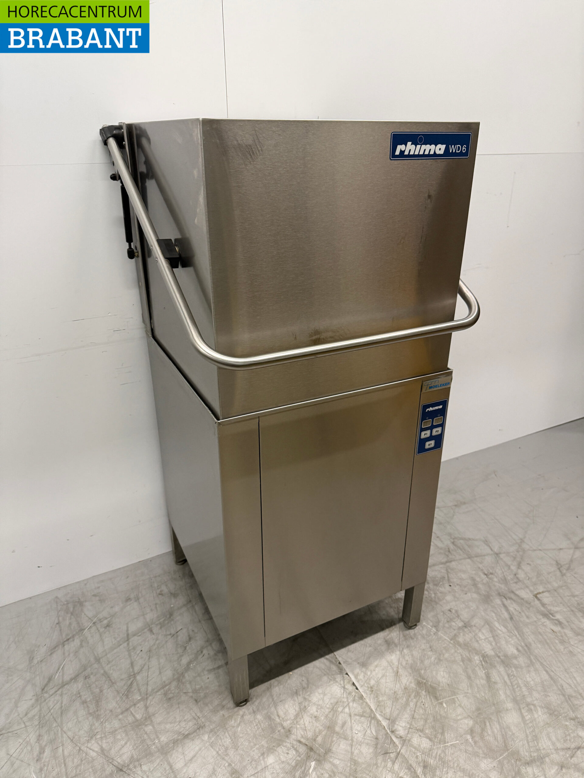 Stainless steel Rhima WD6 WD-6E Sliding dishwasher 400V Catering - Image 3