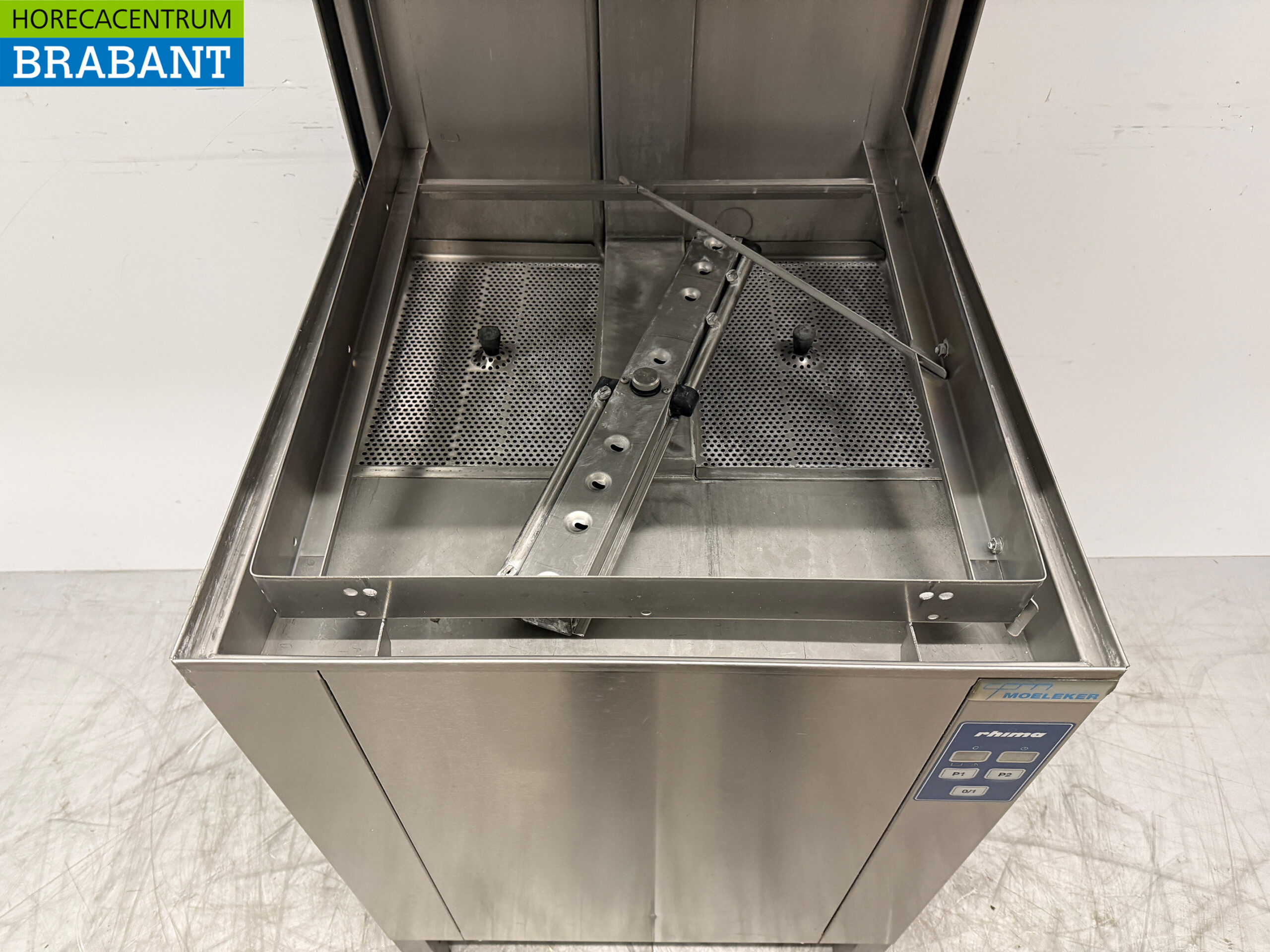 Stainless steel Rhima WD6 WD-6E Sliding dishwasher 400V Catering - Image 4