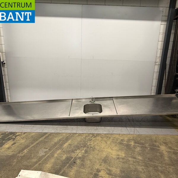 Stainless Steel Sink Top Sink With Faucet 449 x 70 cm Catering